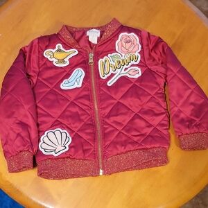 Disney Kids Jacket - Red with Fun Patches